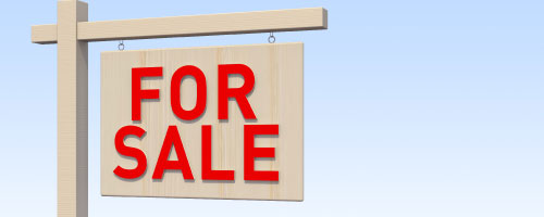 For Sale sign for real estate or business listing