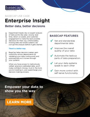 image of a downloadable solution sheet for enterprise insight